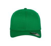 Flexfit Gorra de béisbol Wooly Combed unisex con visera curva Verde Tallas S/M-L/XL-XXL-XS/S-Niños