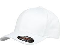 Flexfit 6277 Gorro de sarga peinado lanudo blanco