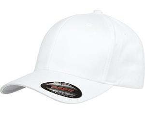 Flexfit 6277 Gorro de sarga peinado lanudo blanco