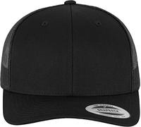 Flexfit 6606-RetroTrucker Gorra de béisbol Unisex adulto, Negro (black), Talla única