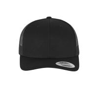Flexfit 6606-RetroTrucker Gorra de béisbol Unisex adulto, Negro (black), Talla única