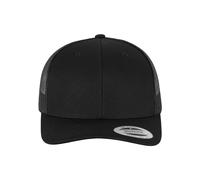 Flexfit Retro Trucker Gorra de béisbol, Negro, Talla Unica Unisex Adulto