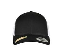 Flexfit 6606rt-yp Classics Recycled Retro Trucker Cap 2-Tone Gorra de béisbol, Negro y Blanco, Talla única Unisex Adulto