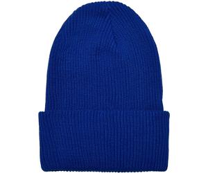 Flexfit Beanie Recycled Yarn Ribbed Knit Beanie Royalblue Einheitsgröße