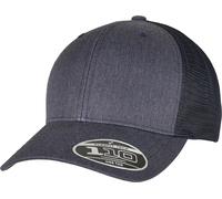 Flexfit Cap 110 Melange Trucker Gris jaspeado/Azul marino Einheitsgröße