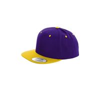 Flexfit Mütze Classic Snapback 2-tone - Gorro, unisex, Multicolor (Pur/Gold), Talla única