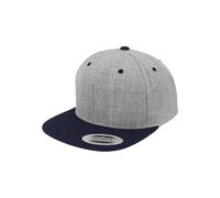 Flexfit Classic 2-Tone Snapback Gorra Baseball Yupoong Heather Grey