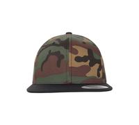 Flexfit Classic Snapback 2-Tone Gorra, Verde Camuflaje y Negro, Talla única Unisex Adulto