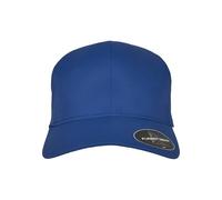Flexfit Delta - Gorra de béisbol Unisex de poliéster, Impermeable, sin Costuras Bordadas, con Banda elástica Flexible, Totalmente Cerrada, para Hombre y Mujer, Azul Cobalto, S-M