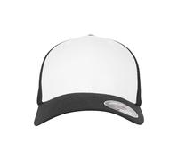 Flexfit (FLEYK) Flexfit Mesh Colored Front unisex, negro y blanco, L/XL