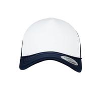 Flexfit Foam Trucker Curved Visor Cap, Unisex Adulto, Gorra, 6005FC, Negro/Blanco, Talla única
