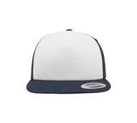 Flexfit Foam Trucker with White Front Gorra, Nvy/Wht/Nvy, Talla única Unisex Adulto