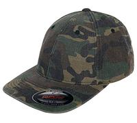 Flexfit Garment Washed Camo 7052 Brandit Woodland L/XL Unisex Adultos