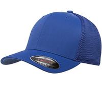 Flexfit Gorra Ajustada de Malla de Aire ultrafibra Sombrero, Azul Cobalto, S-M para Hombre