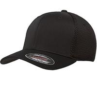 Flexfit Ultrafibre Airmesh Fitted Trucker Hat Gorra de Camionero, Negro, S/M para Hombre