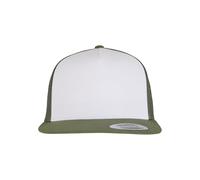 Flexfit Gorra clásica de Camionero, Unisex, Talla única, Oliva/Blanco/Loden, Talla única