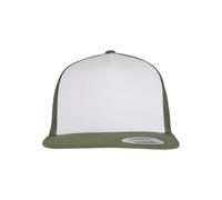 Flexfit Gorra clásica de camionero Unisex Talla única Oliva/Blanco/Loden