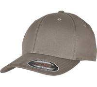 Flexfit Yupoong Gorra de béisbol Unisex de algodón orgánico con Banda Flexible en el Interior, Talla S/M o L/XL (Circunferencia de Cabeza de 54-61 cm), Gris pálido, L/XL