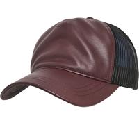 Flexfit Gorra Cuero Trucker Maroon/Negro Einheitsgröße