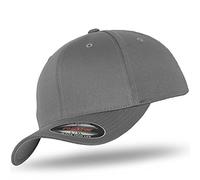 Flexfit - Gorra de béisbol original de lana cepillada, incluye bandana de calaveras de Urbandreamz, varios colores gris X-Large