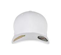 Flexfit Gorra de béisbol Unisex de poliéster Reciclado, Color Blanco, S/M