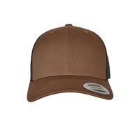 Flexfit Gorra de béisbol Unisex Opaca, marrón y Negro, Talla única
