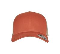 Flexfit Retro Trucker 2-Tone Gorra de béisbol, Naranja rústico/Caqui, Talla única Unisex Adulto