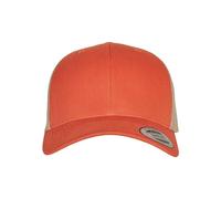Flexfit Retro Trucker 2-Tone Gorra de béisbol, Naranja rústico/Caqui, Talla única Unisex Adulto