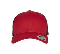 Flexfit Gorra de béisbol Unisex opaca – Rojo/Negro – Talla única