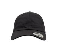 Flexfit Gorra de béisbol Yupoong algodón Unisex para Hombre y Mujer, no rígida con Cierre de latón, Unisex, 6245CM, Negro, Talla única