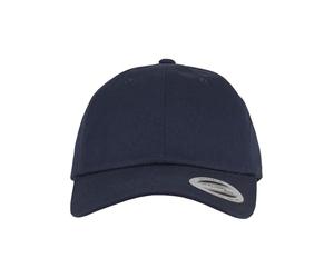 Flexfit Gorra de béisbol Yupoong algodón Unisex para Hombre y Mujer, no rígida con Cierre de latón, Unisex, 6245CM, Azul Marino, Talla única