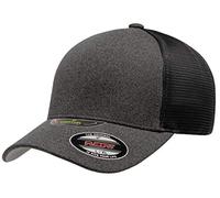Flexfit Gorra de Camionero Jaspeada, Panel único, Gris Oscuro/Negro, Large/X-Large