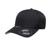 Flexfit Gorra de Camionero Jaspeada, Panel único, Negro -, S/M