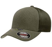 Flexfit Gorra de Camionero Jaspeada, Panel único, Verde -Oliva, Large/X-Large