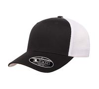 Flexfit Gorra de Malla 110-2 Tonos Tapa, Negro/Blanco, Taille Unique para Hombre