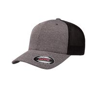 Flexfit 110 Malla Gorra de Camionero, Jaspeado Oscuro/Negro, Talla única para Hombre