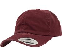 Flexfit Gorra de perfil bajo Destroyed Cap Maroon Einheitsgröße