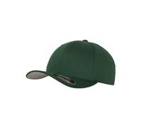 Flexfit Gorra de béisbol 6277 Wooly Combed – Unisex, visera curva, Verde (spruce) L-XL