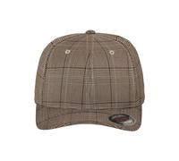 Flexfit Gorra Glen Check, Unisex, Glen Check, Brn/Khaki, Small/Medium