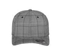 Flexfit Gorra Glen Check Unisex Negro y Blanco Talla Small/Medium