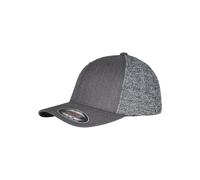 Flexfit Trucker Mesh Gorra de béisbol, Negro Melange/Gris, S-M Unisex Adulto