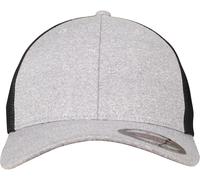 Flexfit Gorra Melange Mesh Heather/Negro Einheitsgröße