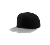 Flexfit Gorra 'Metallic Visor' negro / plata 55-60 EUR