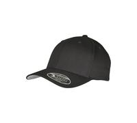 Flexfit Wooly Combed Adjustable Gorra de béisbol, Negro/Negro, One Size Unisex Adulto