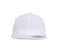Flexfit Gorra para niños Pro Style de Sarga Snapback Youth Cap para niños y niñas, tamaño J(2-6 años) - B (6-14 años), Blanco, XXS