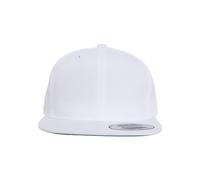 Flexfit Gorra para niños Pro Style de Sarga Snapback Youth Cap para niños y niñas, tamaño J(2-6 años) - B (6-14 años), Blanco, XXS