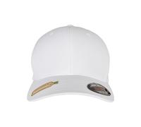 Flexfit Gorra poliéster Reciclado béisbol, Blanco, S/M Unisex Adulto