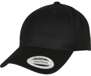 Flexfit Gorra Premium Curved Visor Snapback Cap Negro Einheitsgröße