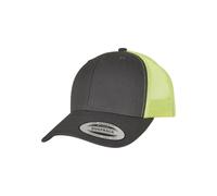Flexfit Gorra 'Retro' antracita / verde neón 55-60 EUR