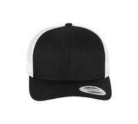 Flexfit Retro Trucker 2-Tone Gorra de béisbol, Opaco, Negro y Blanco, Talla única Unisex Adulto